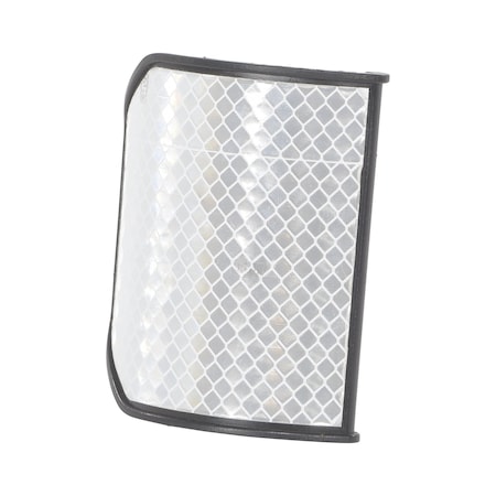 Vestil Plastic Guard Rail Reflector White GR-H2R-RFT-WT